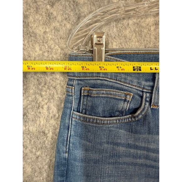L'AGENCE El Matador High Rise Raw Hem Slim Fit Size 30 Stretch Blue Jeans EUC - Picture 7 of 9